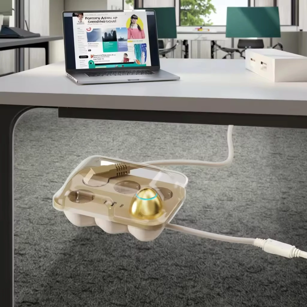 EU Standard Modern Style High Quality Fast Charge 2 TYPE-C USB Egg Socket 4 AC