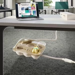 EU Standard Modern Style High Quality Fast Charge 2 TYPE-C USB Egg Socket 4 AC