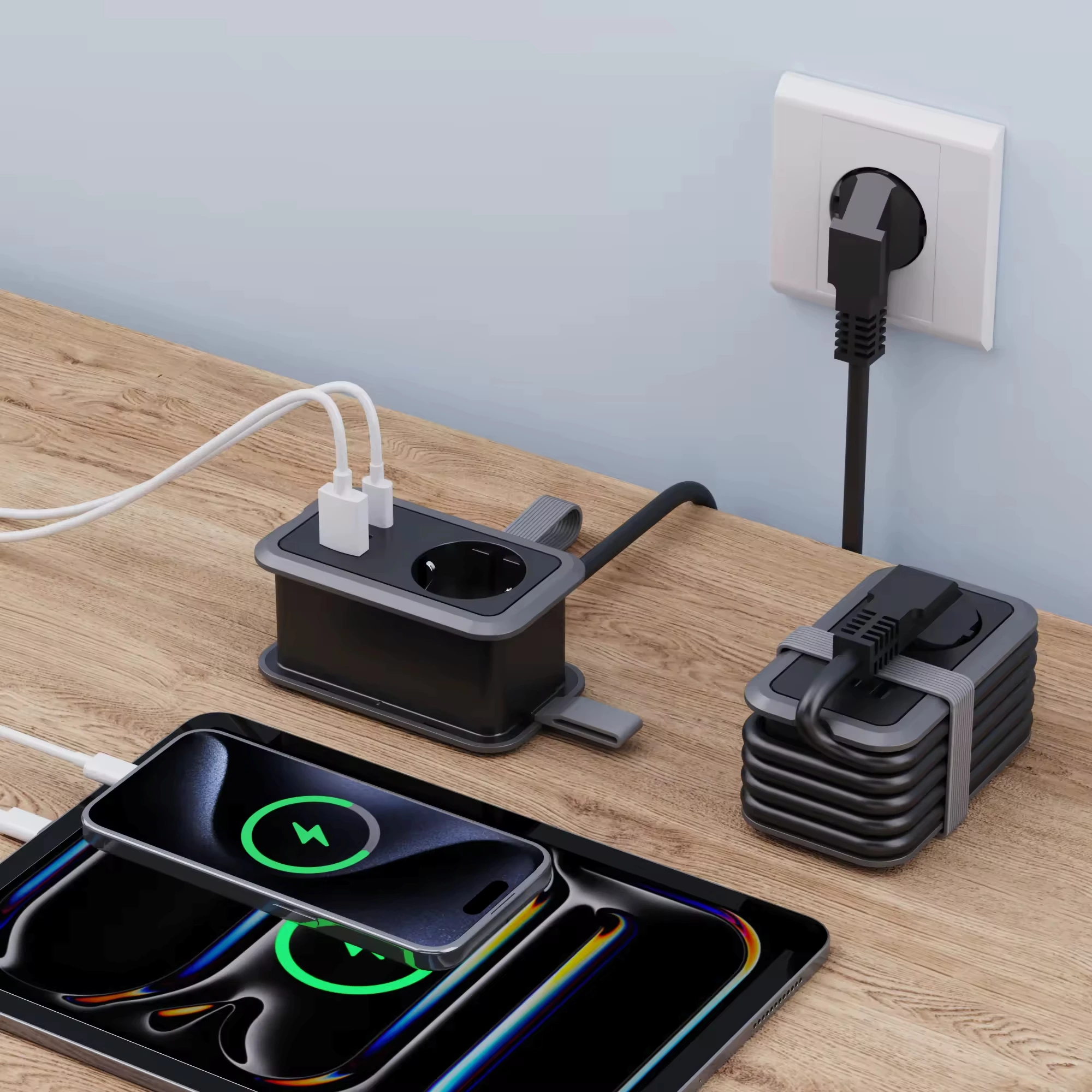 Newly Designed Multi Extension Travel Socket Strip 4 in 1 Portable PD20W Fast