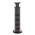 BR Standard Power Strip Hidden Charging Station Open Hold Brazil Pop up Furniture Socket
