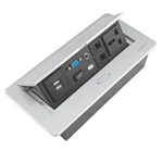 Universal Standard Multifunction 2 USB Pop up Furniture Office Desk Meeting Room Socket