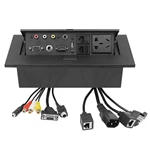 Custom Standard Outley Office Meeting Room Hidden Multifunction Aluminum Alloy Housing Pop up Furniture Socket