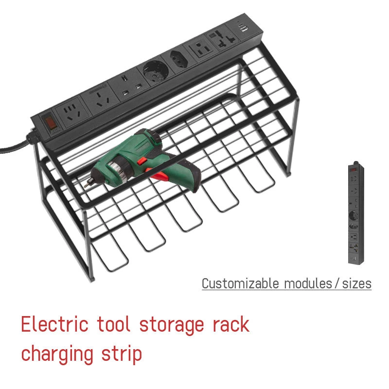 Custom Standard Outlet PDU Power Tool Storage Rack Power Distribution Unit Tool Holder