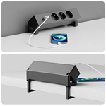 Shuko Socket Desk Power Sockets with USB Desk Clamp Power Strip Type-C 3 Outlet Clamp Power Strip Manufacturer