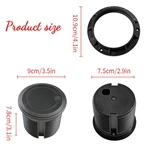 80mm Round Flush Mounted Furniture Hidden Sliding Socket with US Standard Outlets USB Charging and Type-C Port