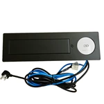 Table Hidden Desktop Rotating Cable Cubby Electrical Socket Panel Mount Socket with Wireless Charger