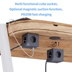 Universal EU Smart Electric Charging Extension Socket Plug Modern 3 USB Port 3 AC