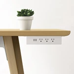 Desk Hanging Power Sockets with USB Ports, Mount Under Desk Table Edge Socket