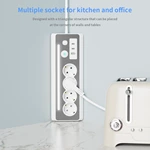 Socket Power Extension Socket with Usb Port with LED Light Desktop Corner Socket Power Strip with Usb Eu