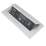 Universal Standard Multifunction 2 USB Pop up Furniture Office Desk Meeting Room Socket