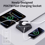 Eu Power Strip Magnetic Power Socket Extension Cable with USB Europe Power Strip