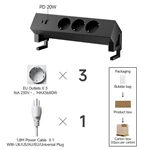 Shuko Socket Desk Power Sockets with USB Desk Clamp Power Strip Type-C 3 Outlet Clamp Power Strip Manufacturer