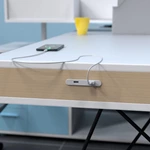 Office Furniture Rectangular Sofa Double Usb Block Charger for Desk with Adapter