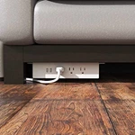 Desk Hanging Power Sockets with USB Ports, Mount Under Desk Table Edge Socket