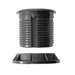 80mm Round Flush Mounted Furniture Hidden Sliding Socket with US Standard Outlets USB Charging and Type-C Port