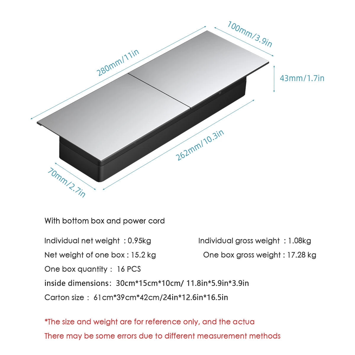 Hot Sale US Standard 4 Outlet Hidden Desktop Sliding Socket With 2 Usb Port Wireless Charger for Furniture