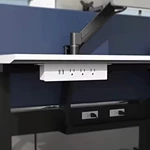 Desk Hanging Power Sockets with USB Ports, Mount Under Desk Table Edge Socket