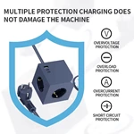Universal EU Smart Electric Charging Extension Socket Plug Modern 3 USB Port 3 AC