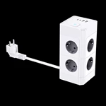 NEW Product Rohs CE KC Socket 4/8/12 Outlets Extension Sockets Multiple 2m Power