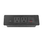 Desktop Embedded Socket Table USB Power Strip Hidden Furniture Multifunctional Socket