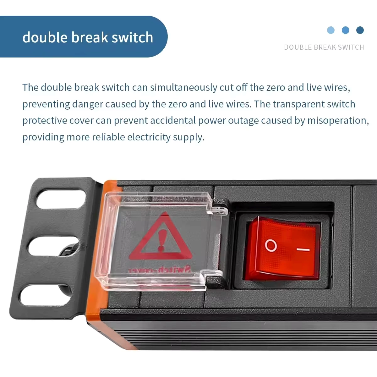 Customized 8 Electrical Outlets Brazil Standard PDU Rack Power Distribution Unit Overload Protection PDU