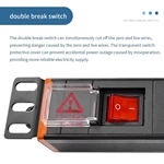 Customized 8 Electrical Outlets Brazil Standard PDU Rack Power Distribution Unit Overload Protection PDU