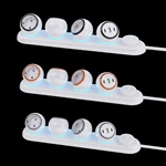 360 Rotation Multi-Plug Socket New Design EU Standard Power Socket with 3AC Outlets 2TYPE-C 1 USB-A Power Strip