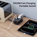 Newly Designed Multi Extension Travel Socket Strip 4 in 1 Portable PD20W Fast