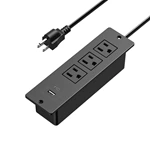 US Power Outlet Build-In Power Strip socket For Funiture Cabinet Wiht USB