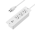 US Power Outlet Build-In Power Strip socket For Funiture Cabinet Wiht USB