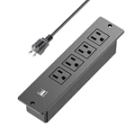 US Power Outlet Build-In Power Strip socket For Funiture Cabinet Wiht USB