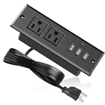 US Power Outlet Build-In Power Strip socket For Funiture Cabinet Wiht USB