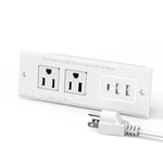 US Power Outlet Build-In Power Strip socket For Funiture Cabinet Wiht USB