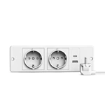 Office Desk Recessed EU Power Strip With 1AC 2AC 2USB TYPE-C