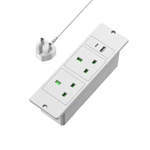 UK Recessed Power Bar Power Strip for the bed stand