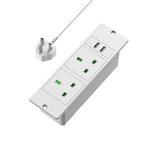 UK Recessed Power Bar Power Strip for the bed stand