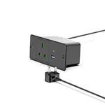 UK Recessed Power Bar Power Strip for the bed stand