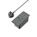 UK Recessed Power Bar Power Strip for the bed stand