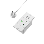 UK Recessed Power Bar Power Strip for the bed stand