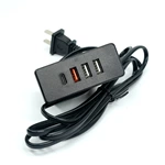 Rectangle USB Charger With 3 USB-A,1 TYPE-C