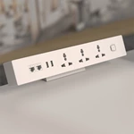 50V 12A EU Standard European Socket Power Extension Board Surge Protector Power Strip Desk Clamp Power Sockets