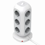 Tower Power Socket With 11 EU Power 2 USB-A, 2USB-C