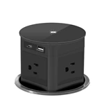 Hole size 100MM hydraulic pop up lift socket outlet for office, kitchen