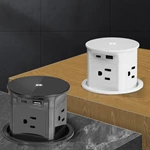 Hole size 100MM hydraulic pop up lift socket outlet for office, kitchen