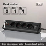 Non-slip Track Kitchen Corner Power Socket 16A German 2 USB-A 1TYPE-C 20W