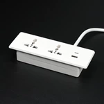 Office Desk Universal Power Strip With 2 Outlet 1usb-a 1 Usb-c