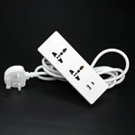 Office Desk Universal Power Strip With 2 Outlet 1usb-a 1 Usb-c