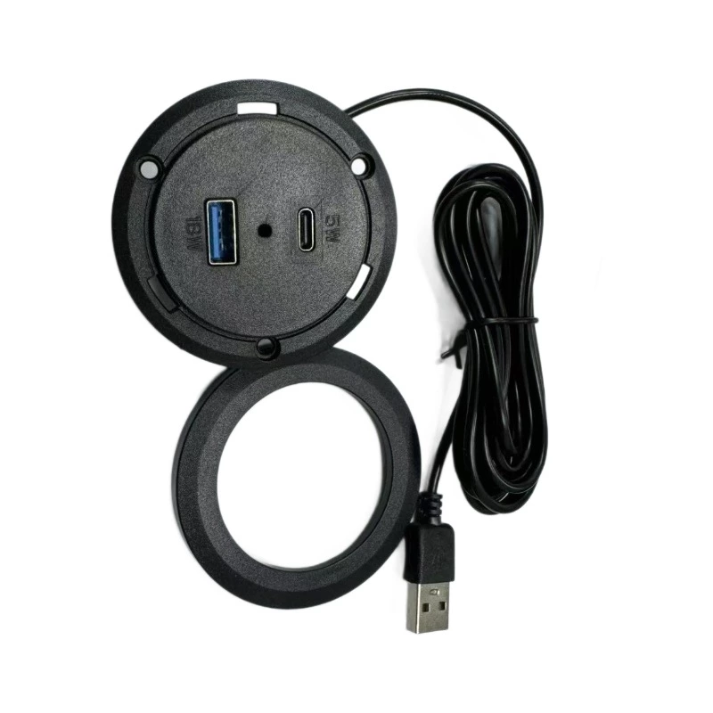 Round Usb Charger For The Sofa, Cabinet, Drawer
