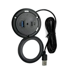 Round Usb Charger For The Sofa, Cabinet, Drawer
