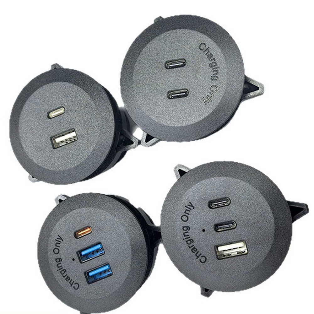 All Kinds Of Usb Charger Socket With 2 USB-C 1 USB-A